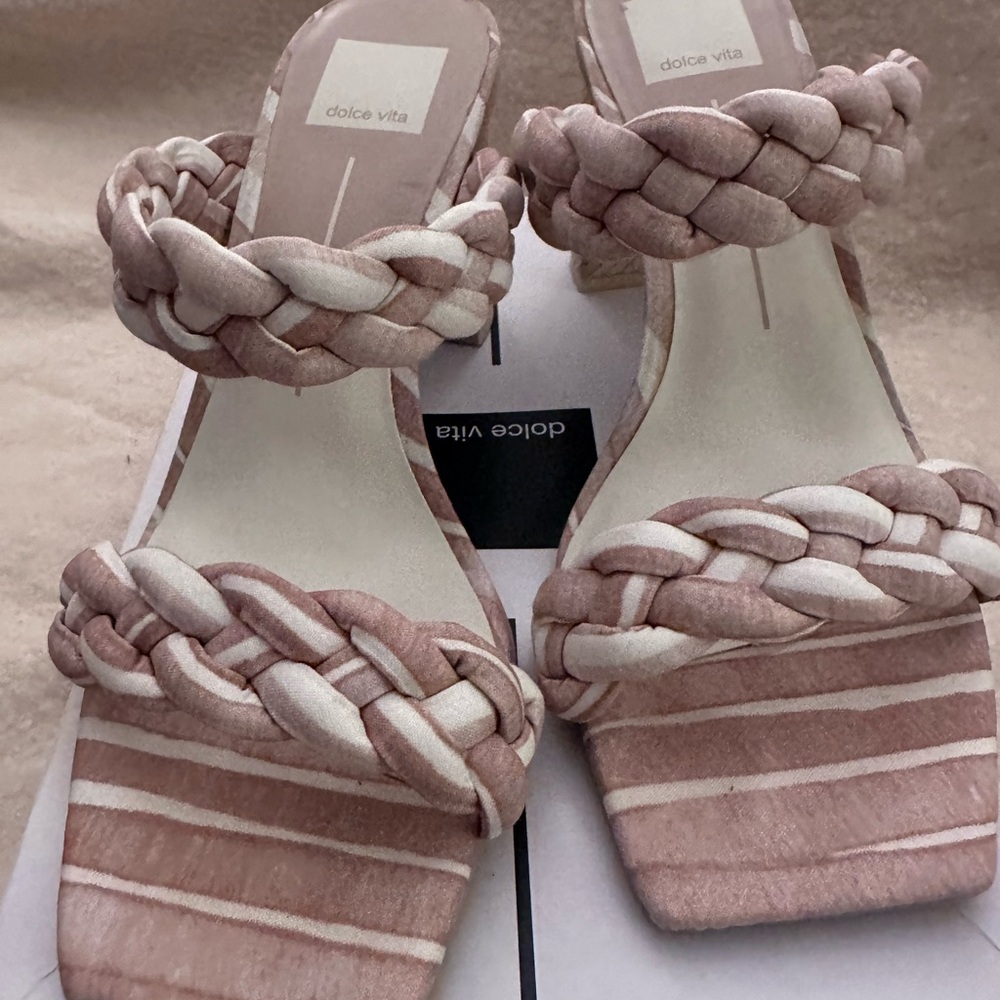 Dolce Vita Women's Blush Braided Heels